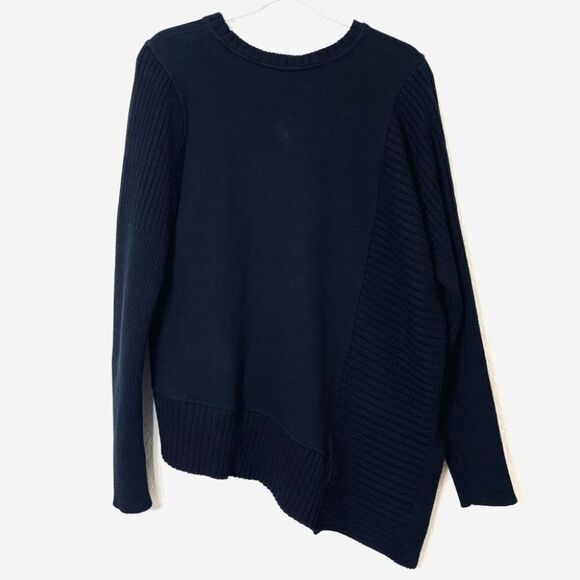 Athleta Black Sweater Baybridge Asymmetrical - Picture 7 of 13